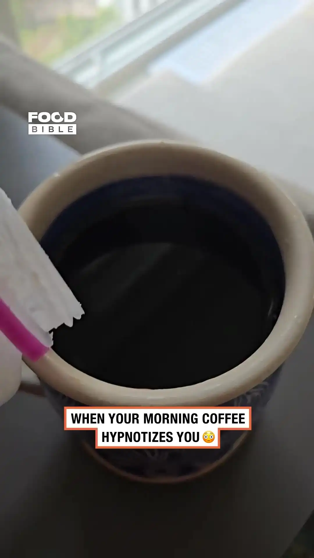 Mesmerizing Cream Dispersal ☕️