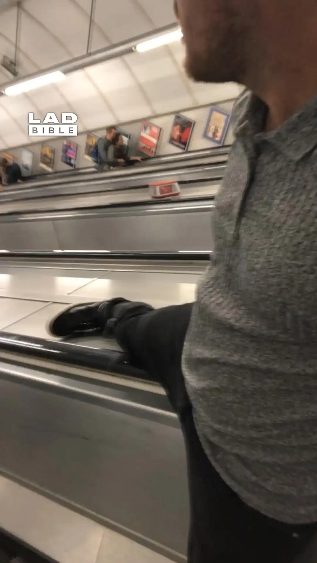 My mate vs the escalator 🤣