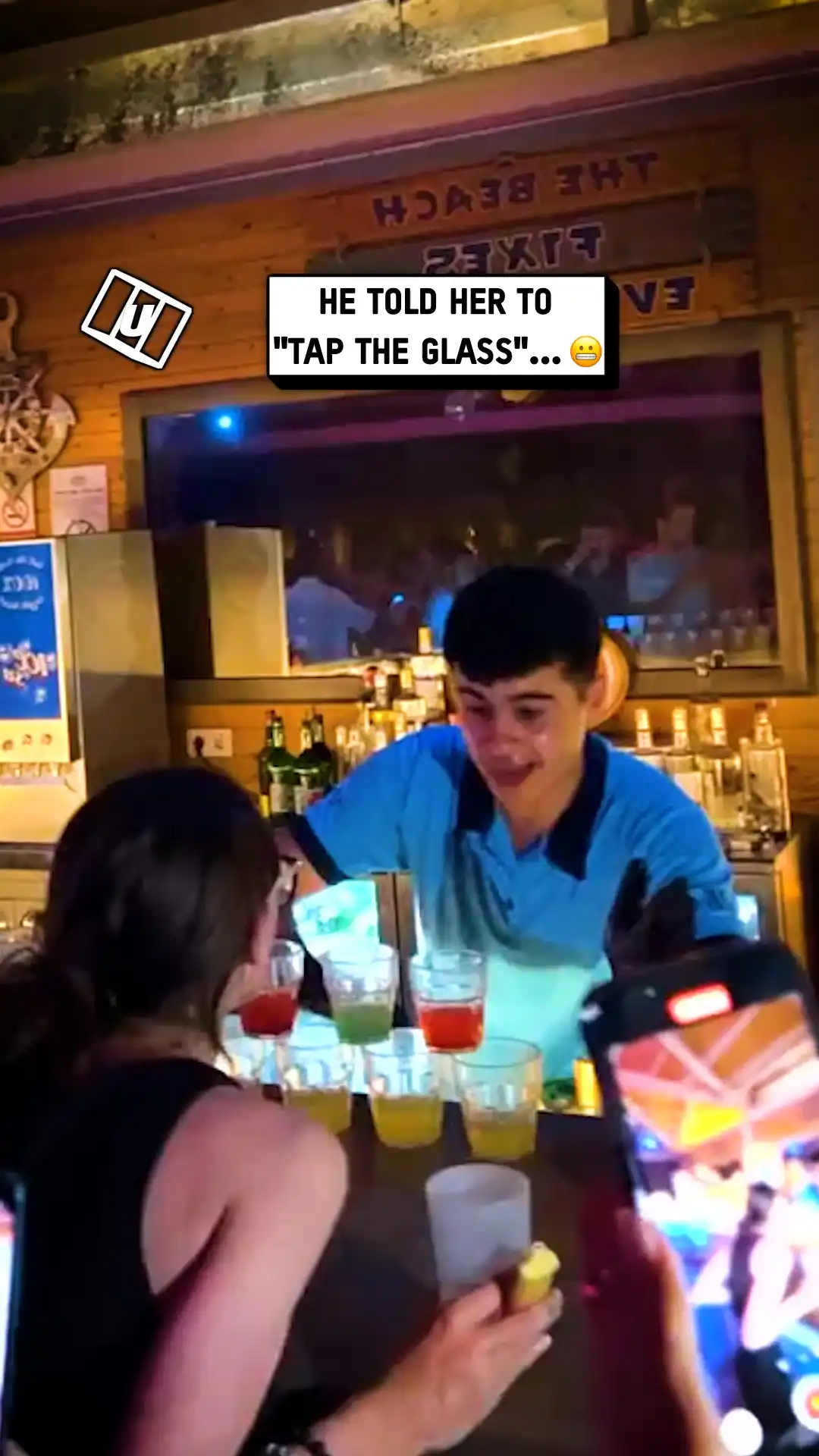 Friend spills all the drinks 💀