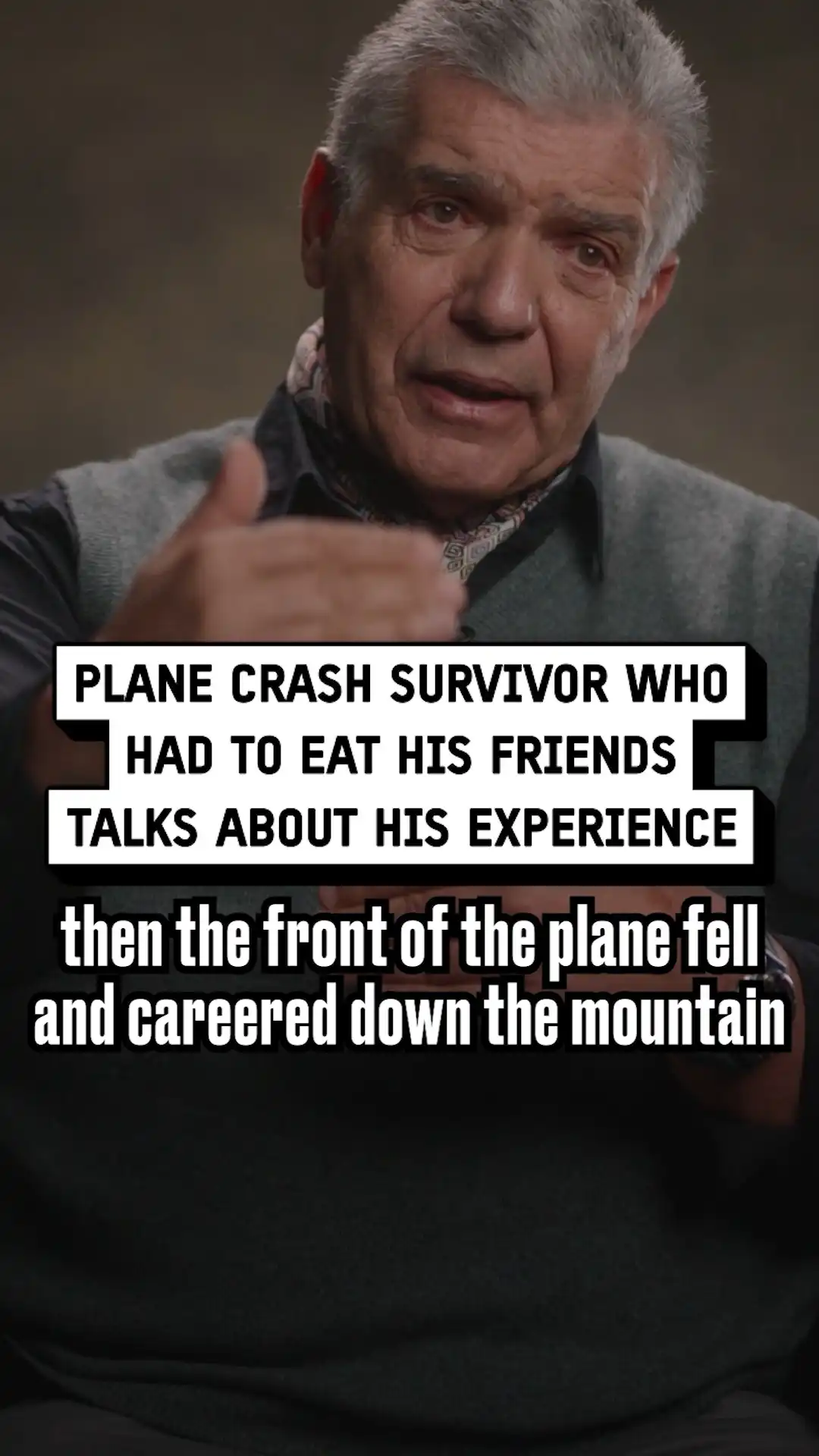 Plane crash survivor talks about his experience