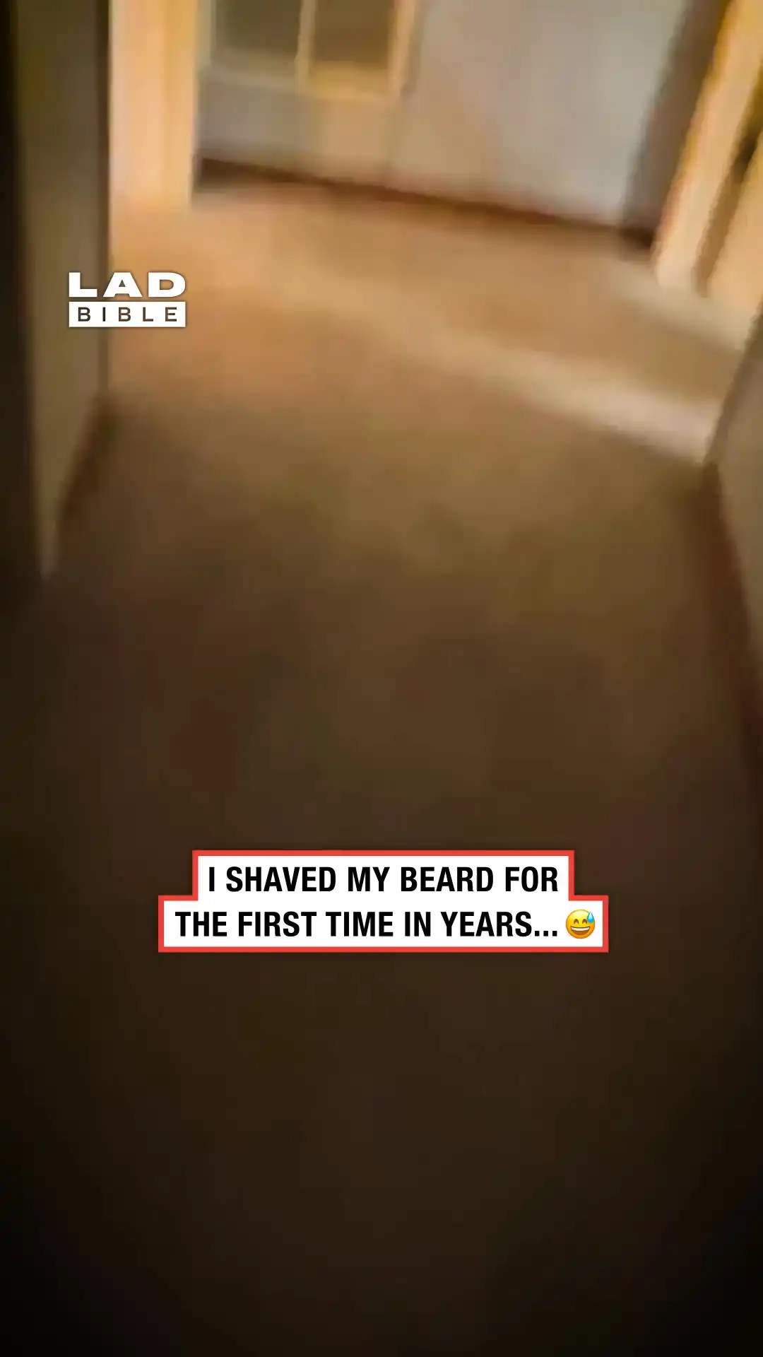 My kids saw me without a beard for the first time 😳