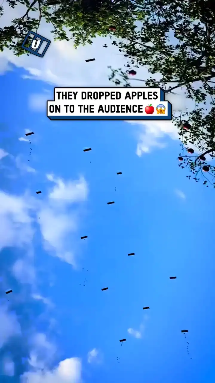 It suddenly started raining apples... ππ€―