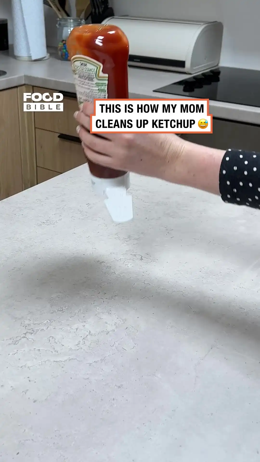 Ketchup Baking Paper Hack 👏