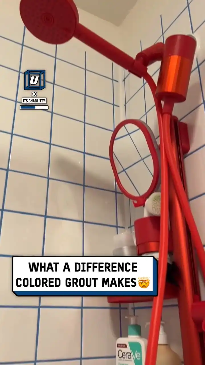 Colored tile grout hack 🎨🤯