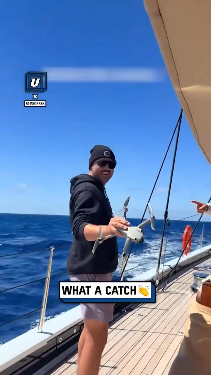 Catching a drone is much harder than it looks 🤣🚁 #fblifestyle