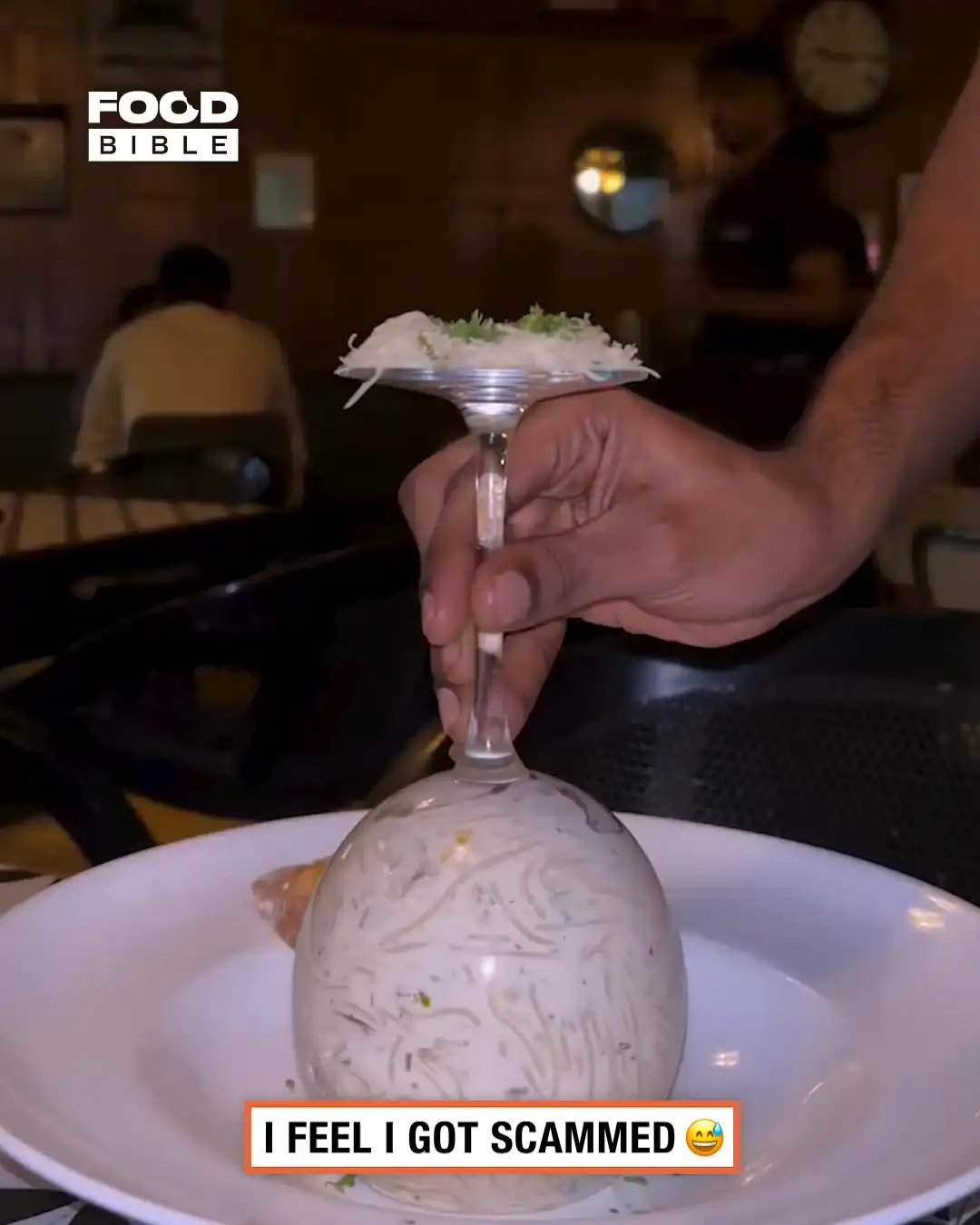 What I got at a fancy restaurant 😅