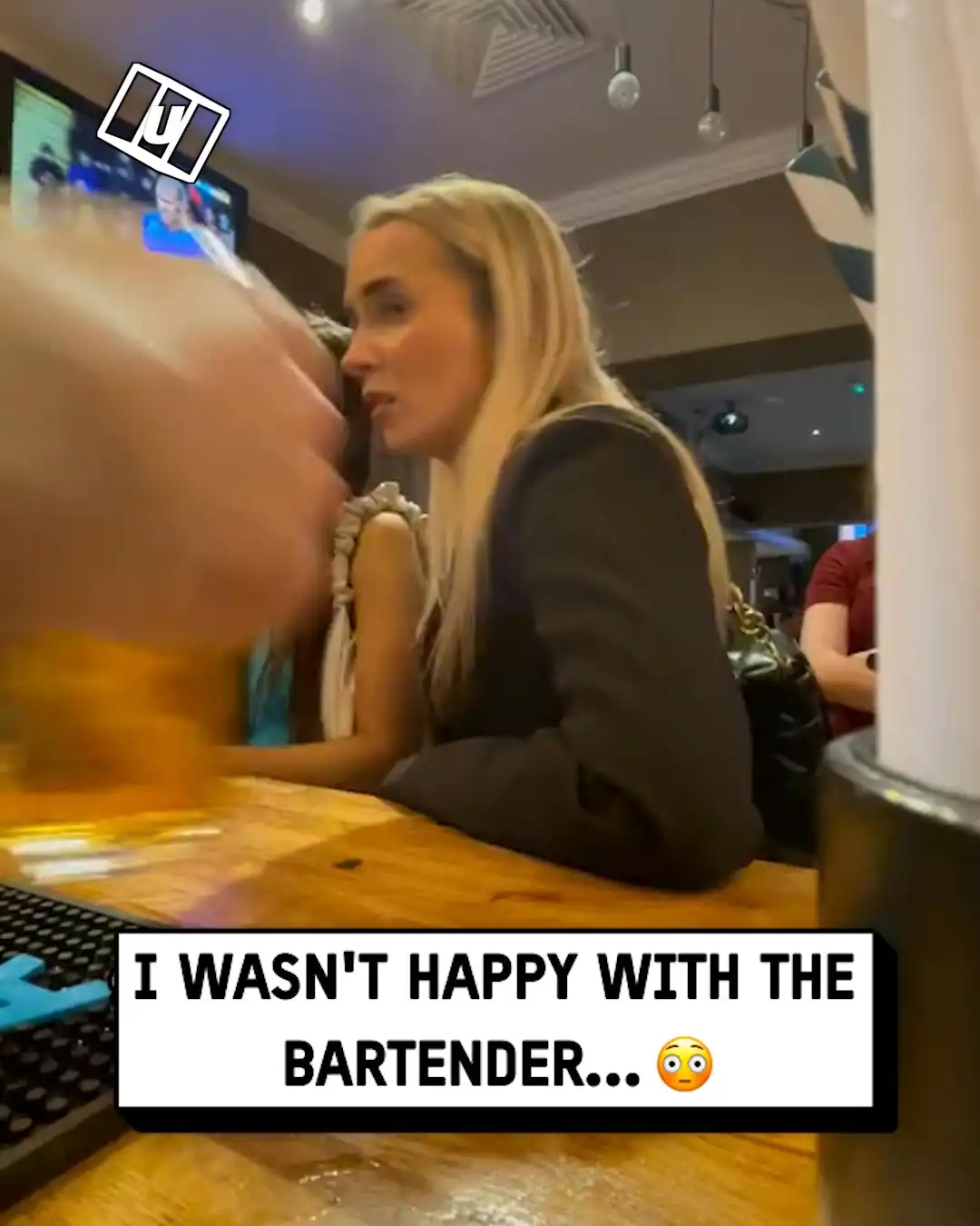 Her face when she saw the beer