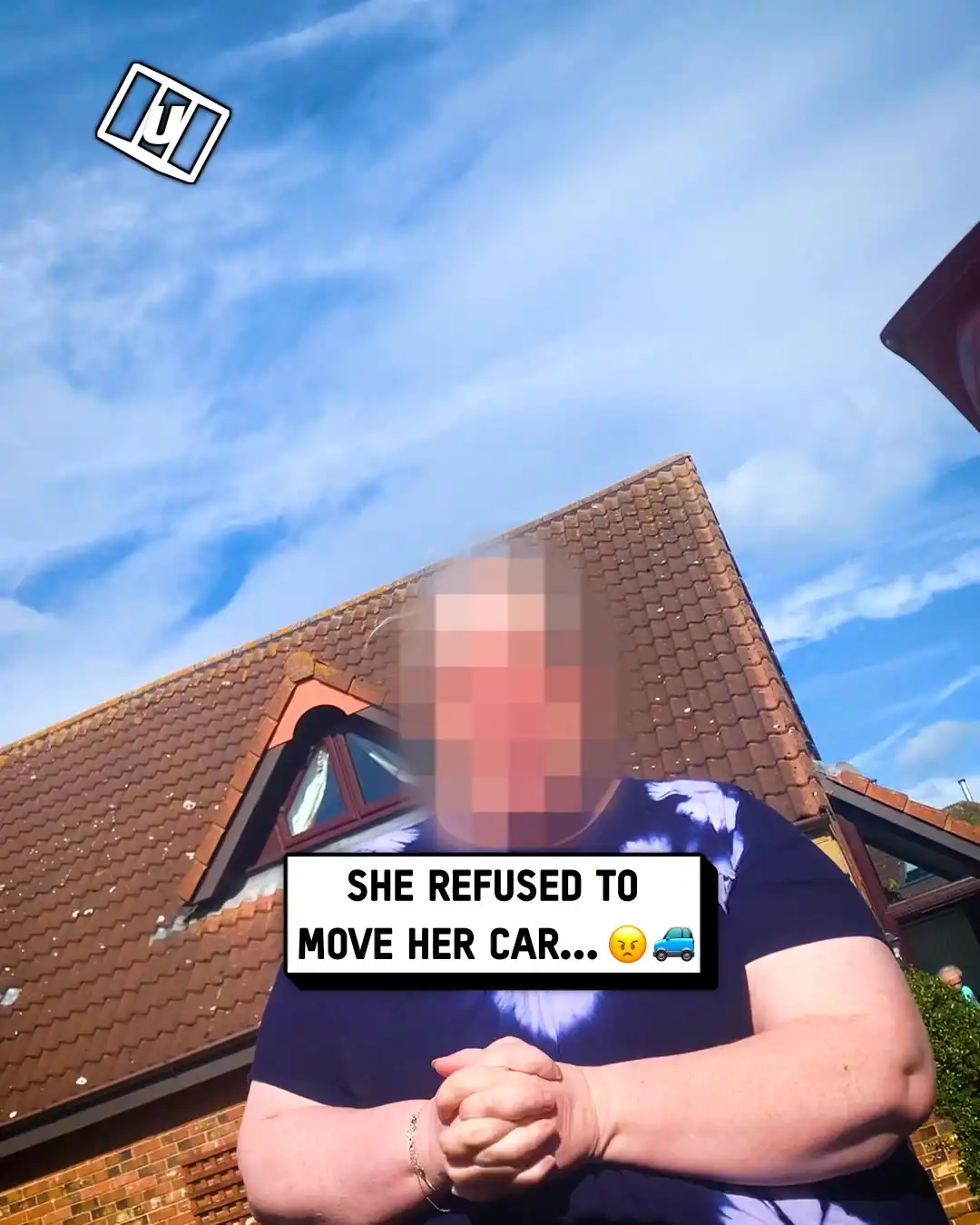 She refused to move her car