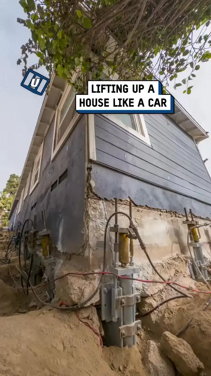 House foundation lift timelapse 🏠