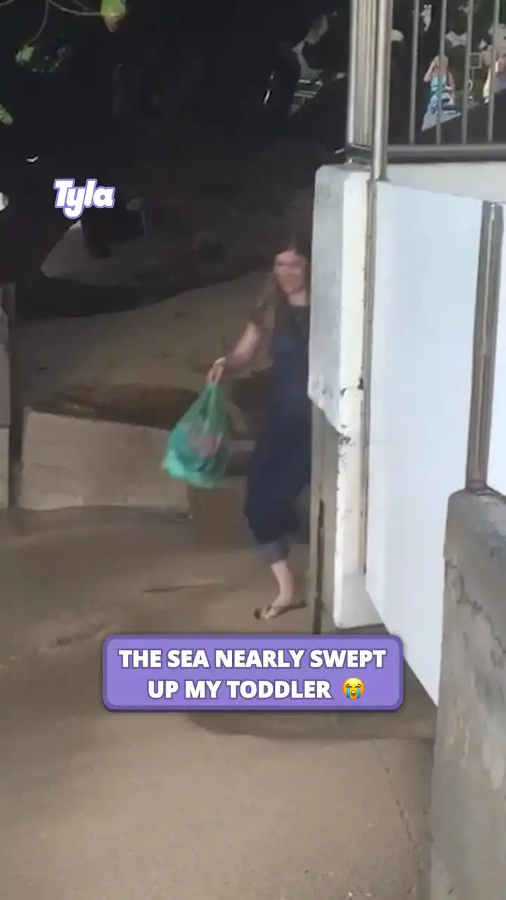 They nearly got swept away 😲🌊 #fblifestyle