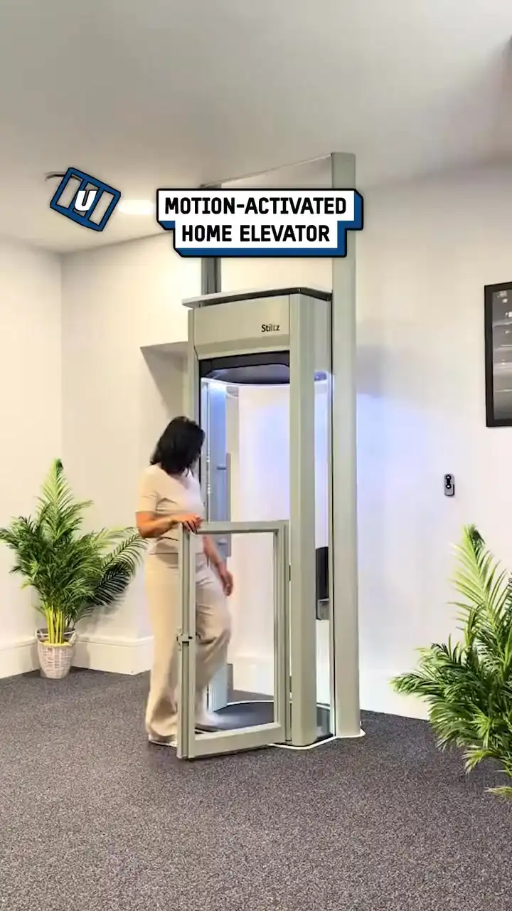 Motion activated home elevator