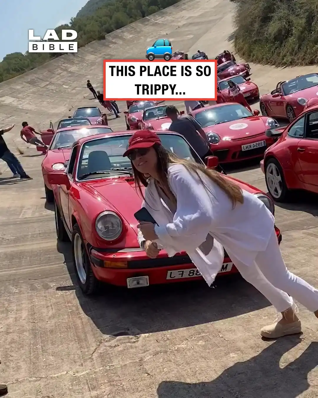 Check out this steep race track 🏎️