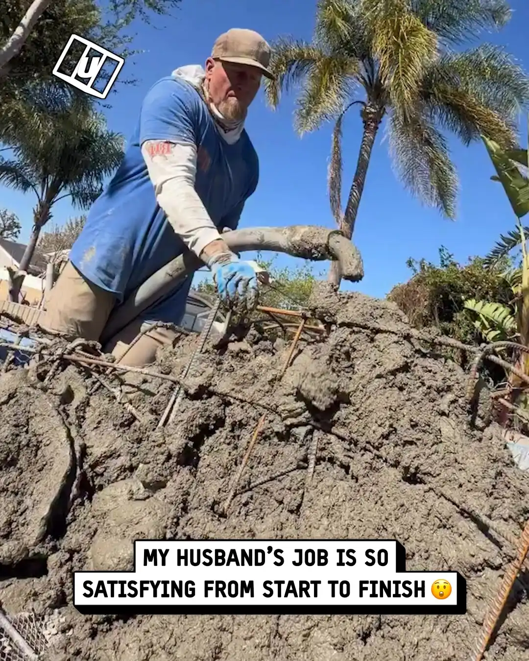 My husband's job is to fill pools 🙂💦