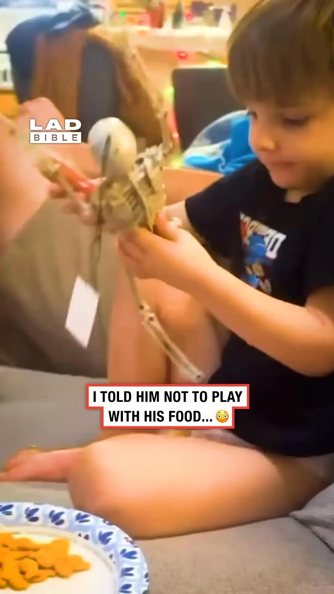 Caught my son suspiciously playing with his toys 🤨🌭