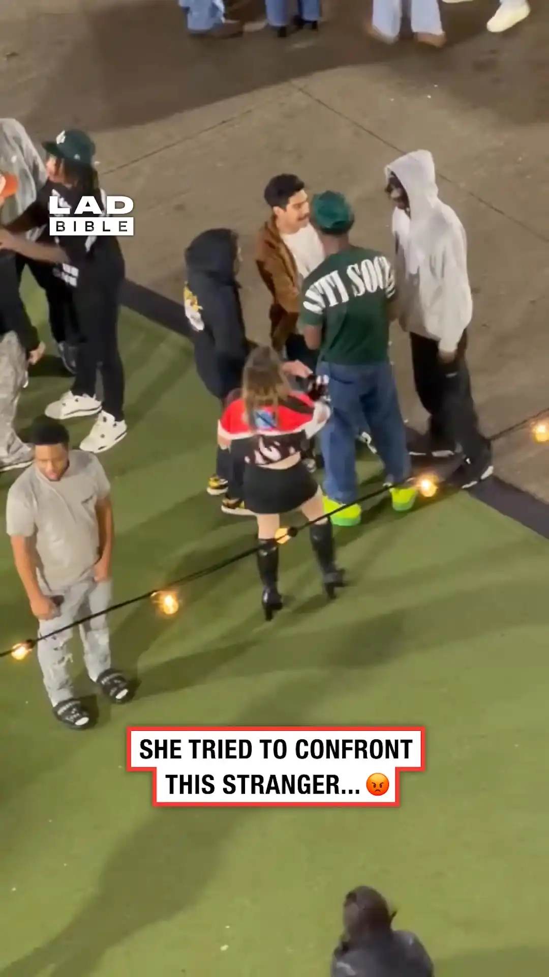 She tried to confront a stranger 😳