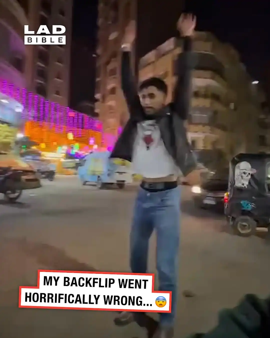 Backflip goes horifically wrong 😳😨