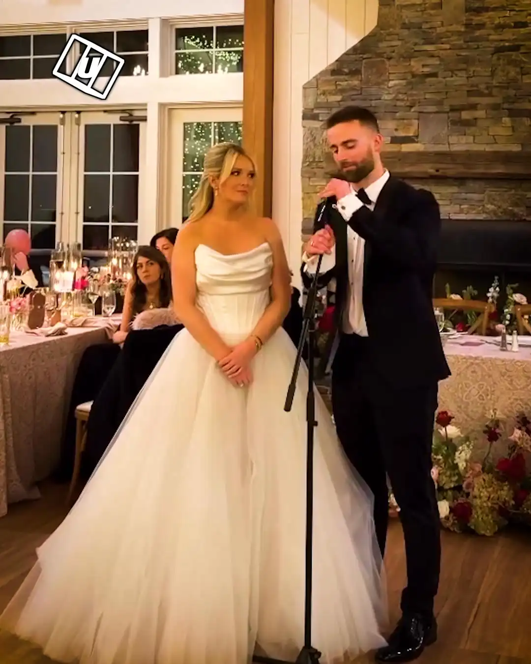 Heartfelt wedding speech turned Borat impression