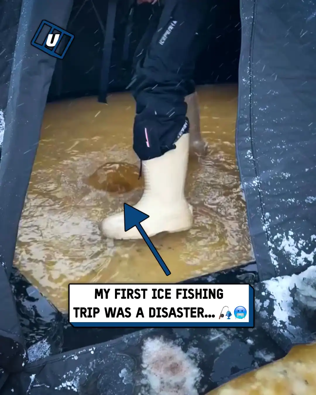 4x5 First time ice fishing gone wrong TECH FB ST00159457