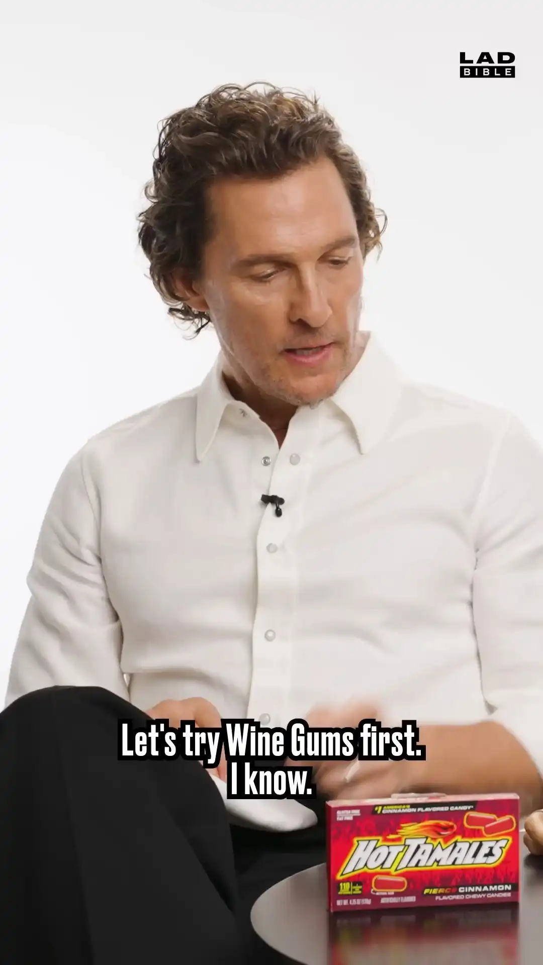 Matthew McConaughey & America Ferrera Try British Wine Gums