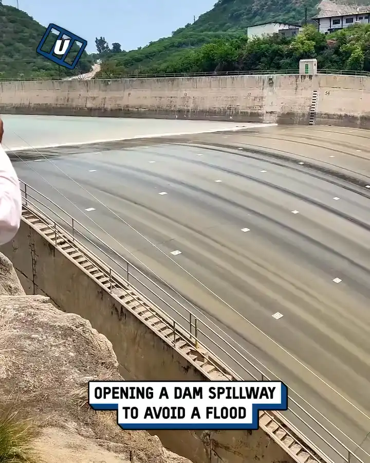 Satisfying spillway opening 💦😲