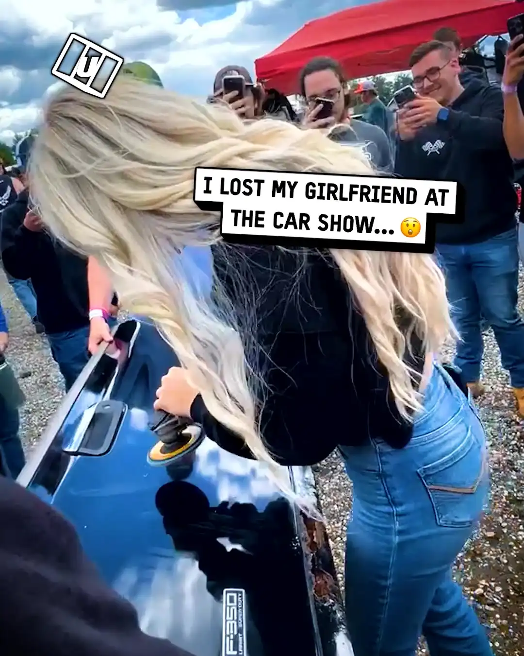 Signing autographs using an angle grinder 😂