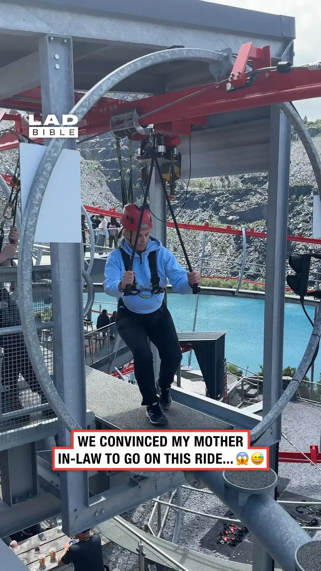 I took my mother in law on a zip line 😅