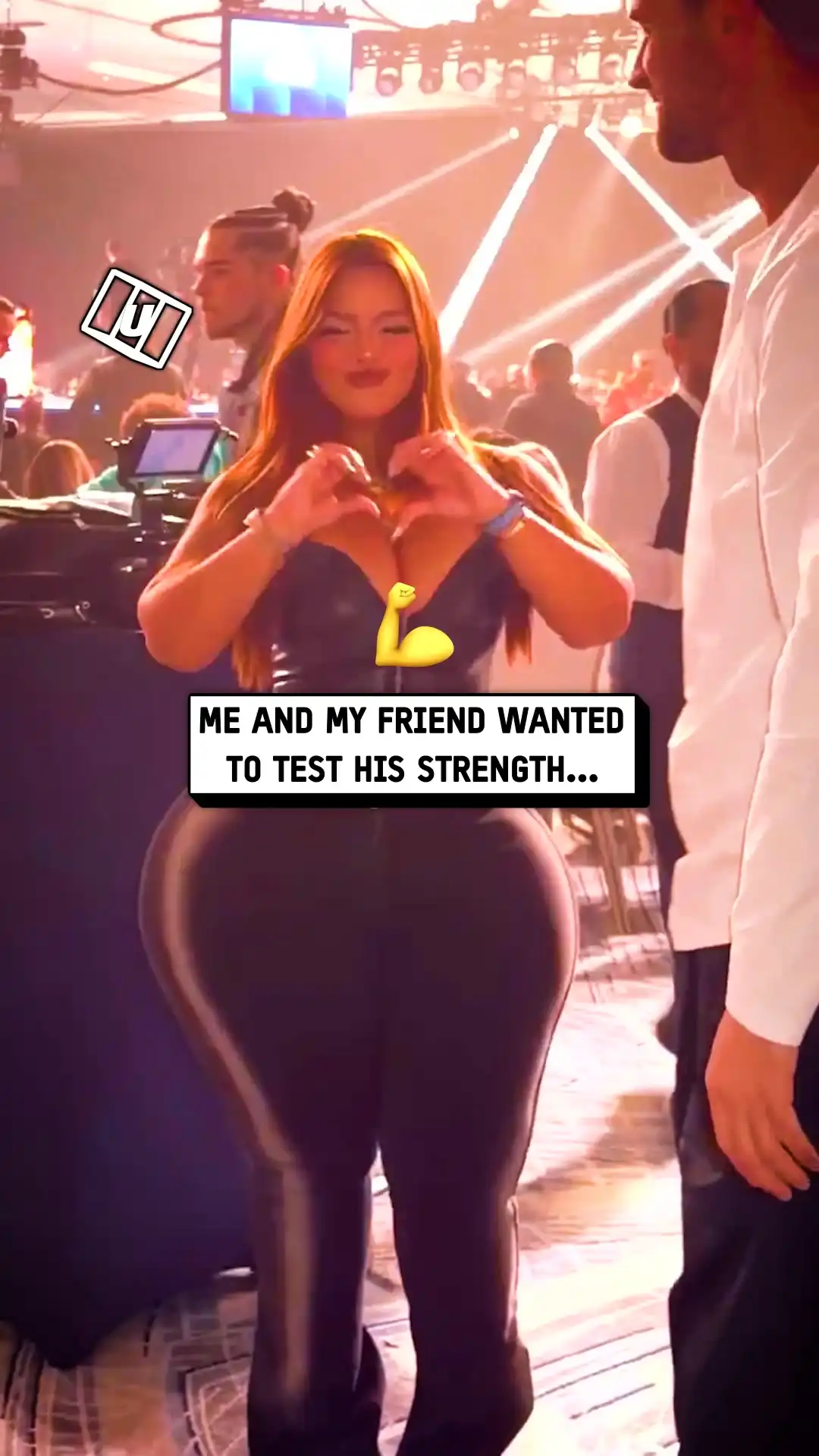 Testing his strength