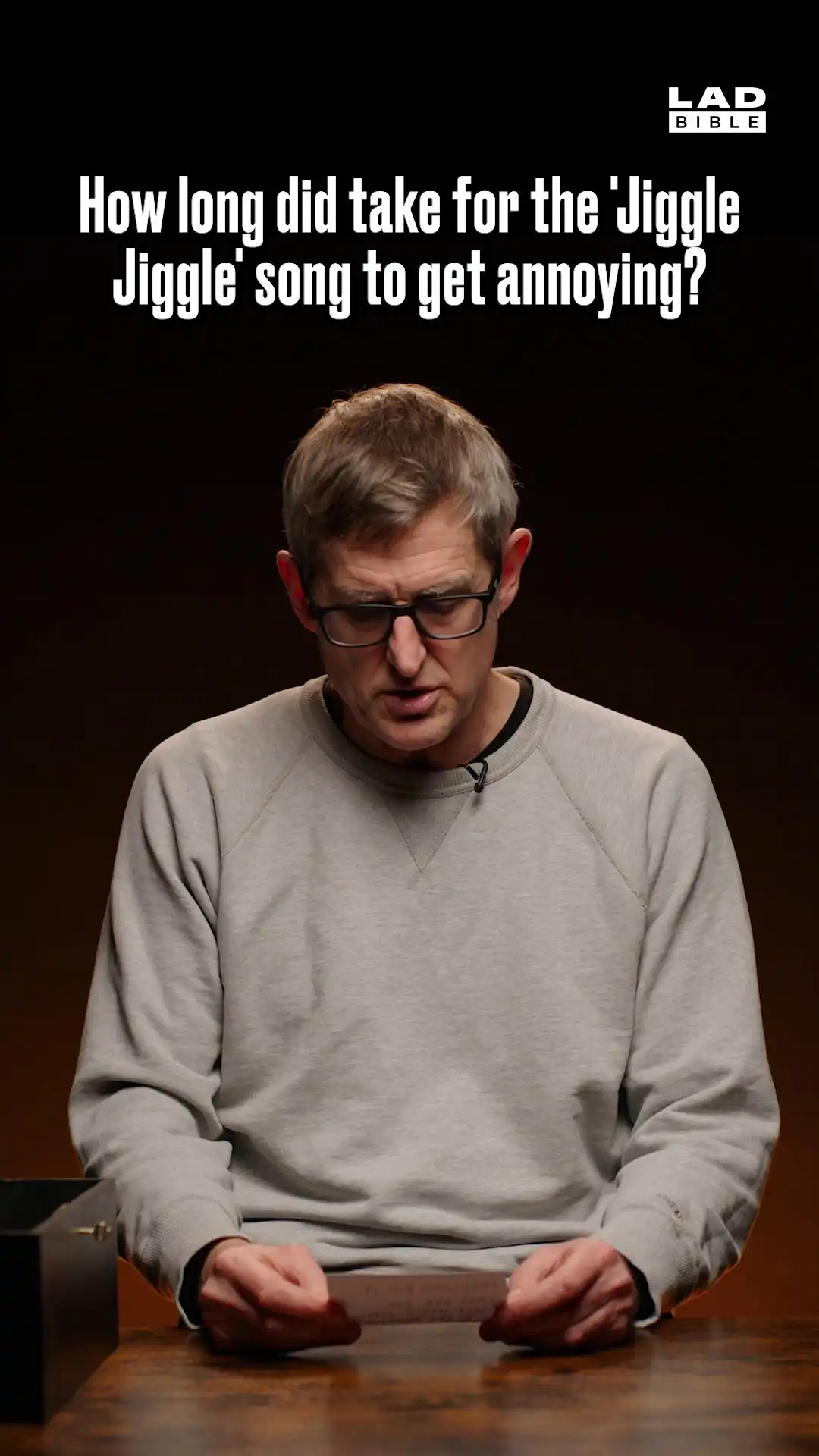 Louis Theroux talks about hs legendary 'Jiggle, Jiggle' song