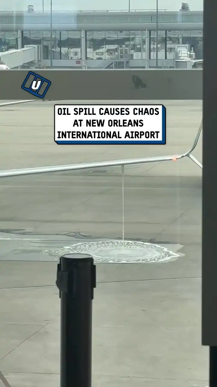 Plane starts leaking fuel before takeoff 😱🛩️