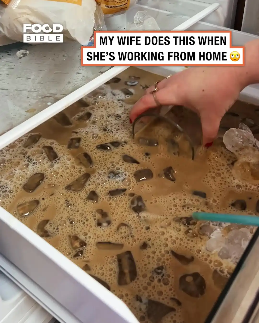 Iced coffee fridge drawer ☕️