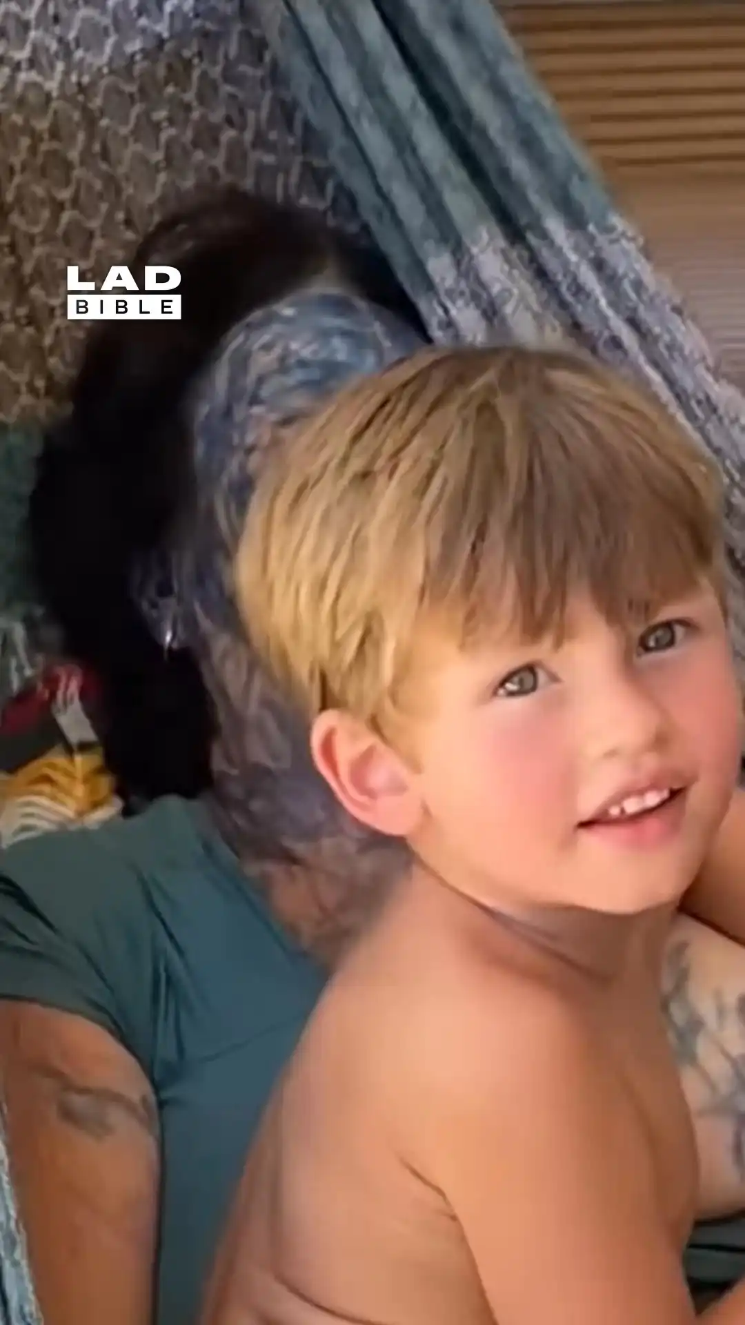 My son coloured his gran's face with marker 😳. mp4