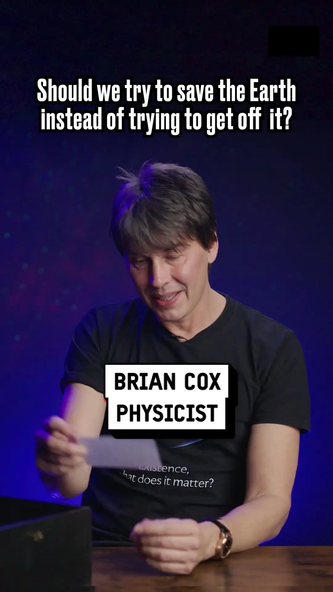Brian Cox talks about leaving Earth