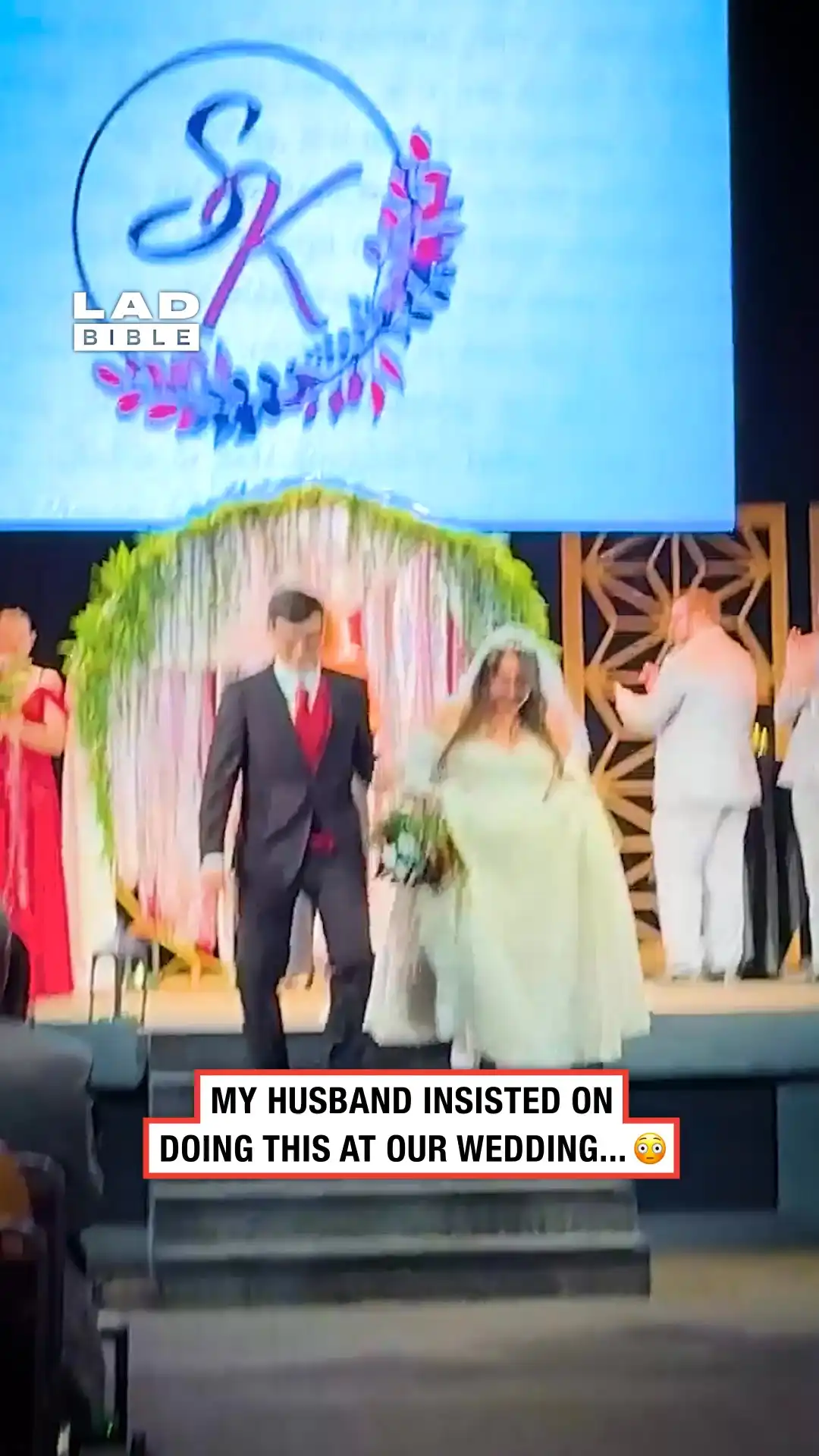 My husband insisted on doing this at our wedding 👏🕷️