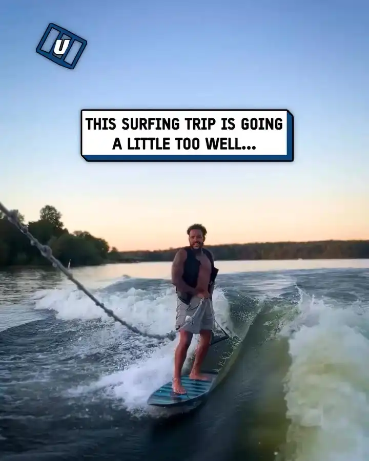 Wake surfing only goes so far π€£