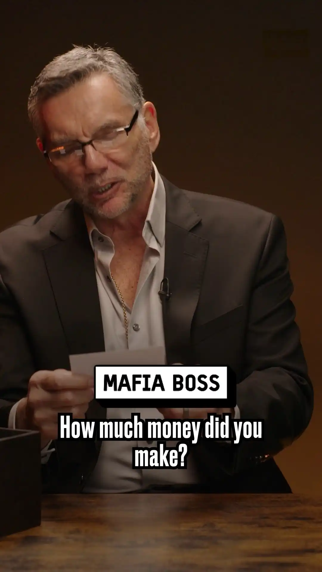 Former mafia boss talks about his earnings