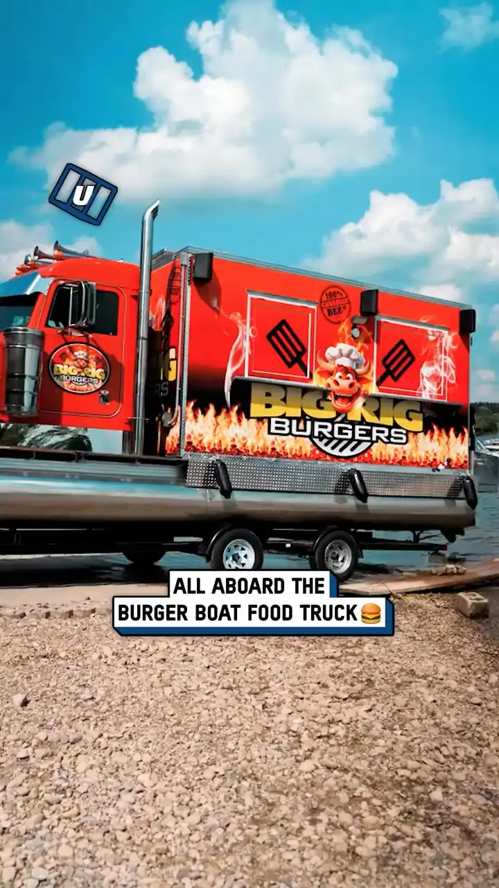 Nothing could go wrong with a burger boat 🤯🍔 #fblifestyle