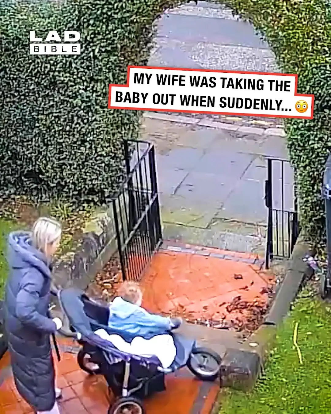 Mum accidentally drops pram down the stairs 😨