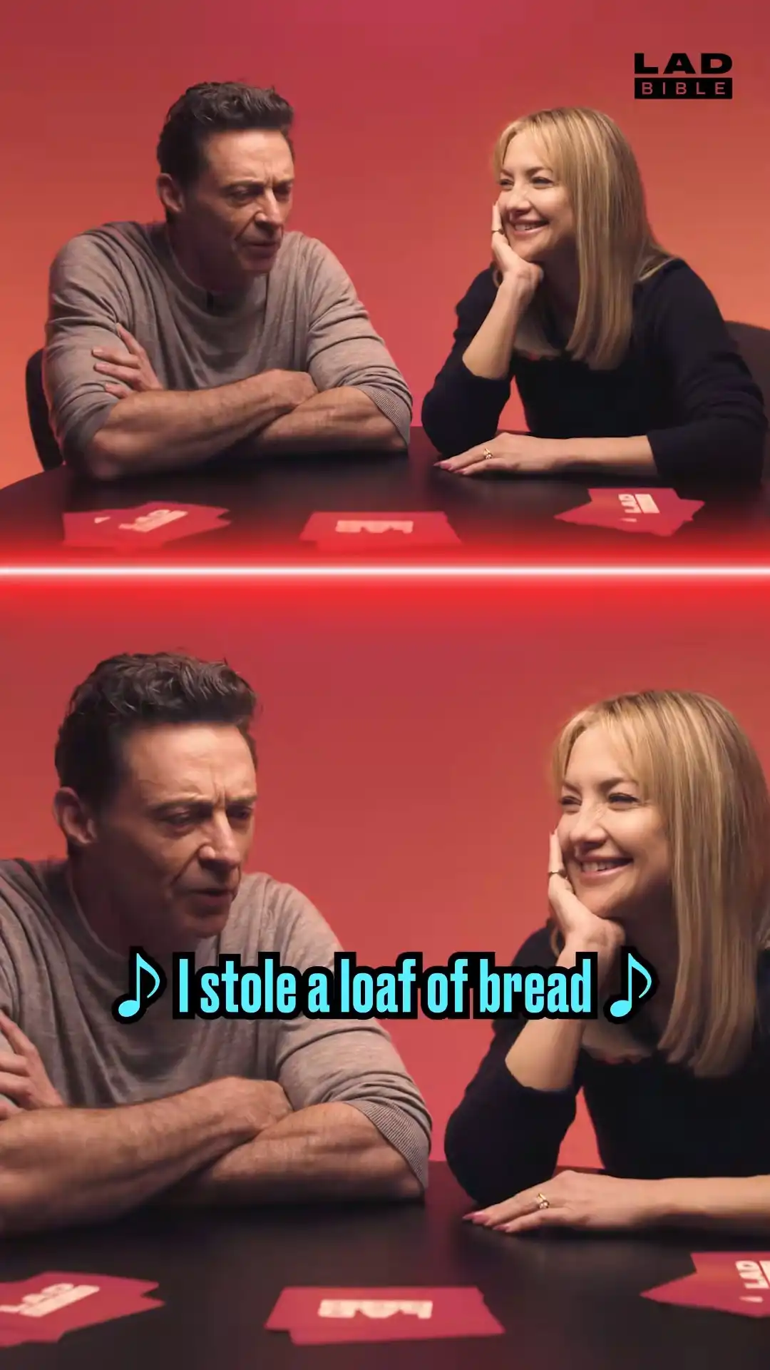Guess the movie quote with Kate Hudson & Hugh Jackman
