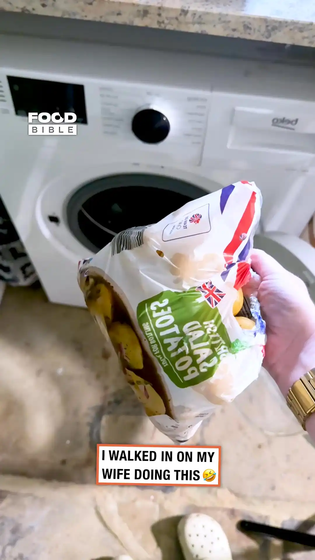 Washing potatoes hack 🥔