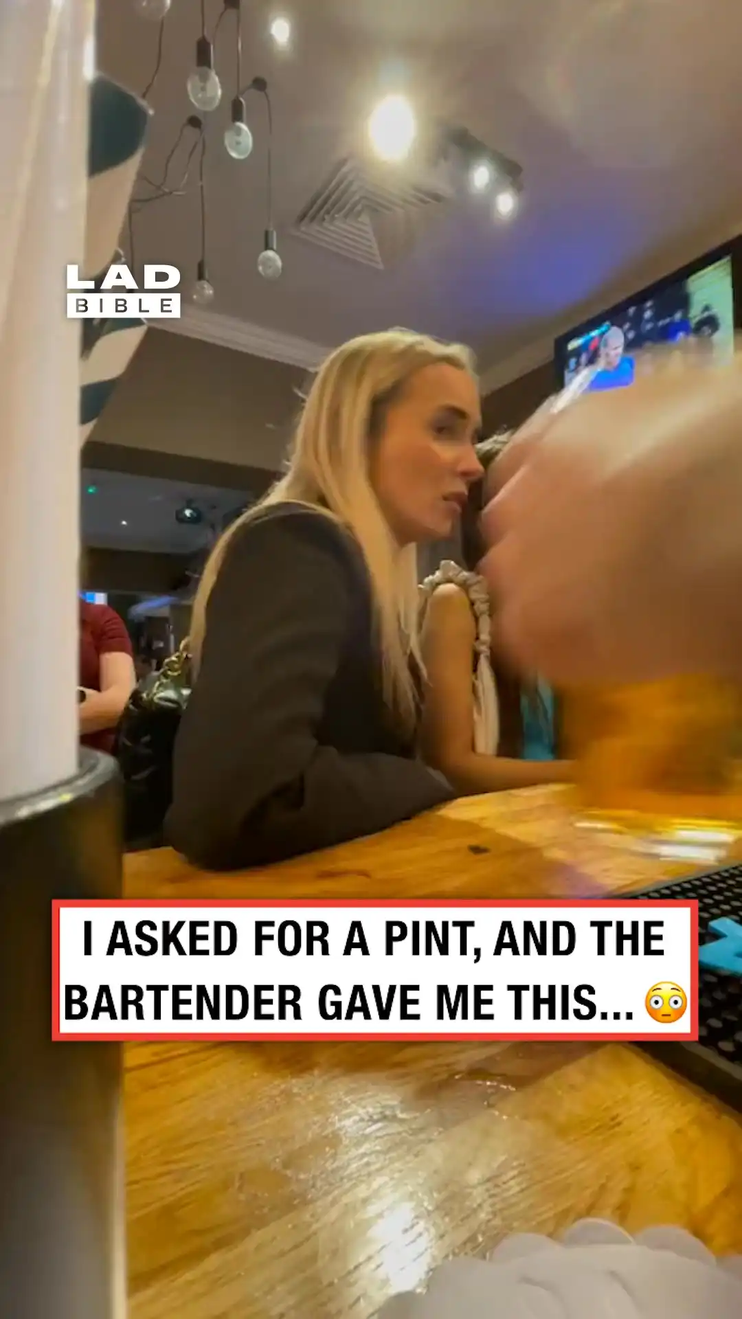 Her face when she saw the beer 🍺😅