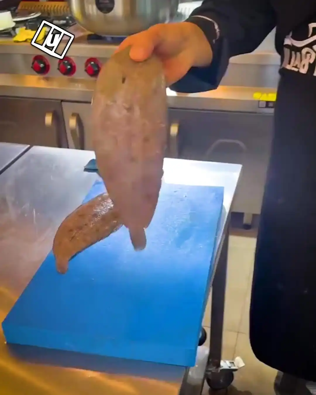 Peeling fish skin 🐟