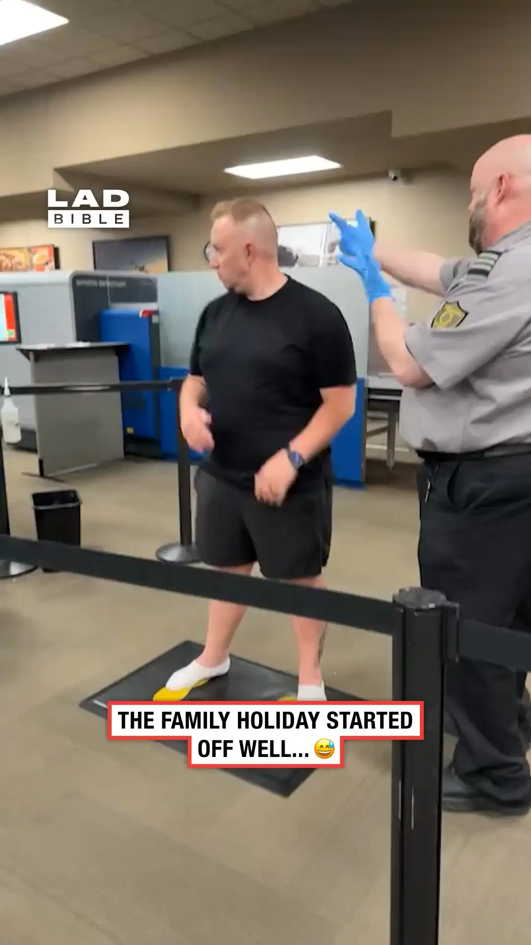 Not an ideal start to the holiday 😳😅