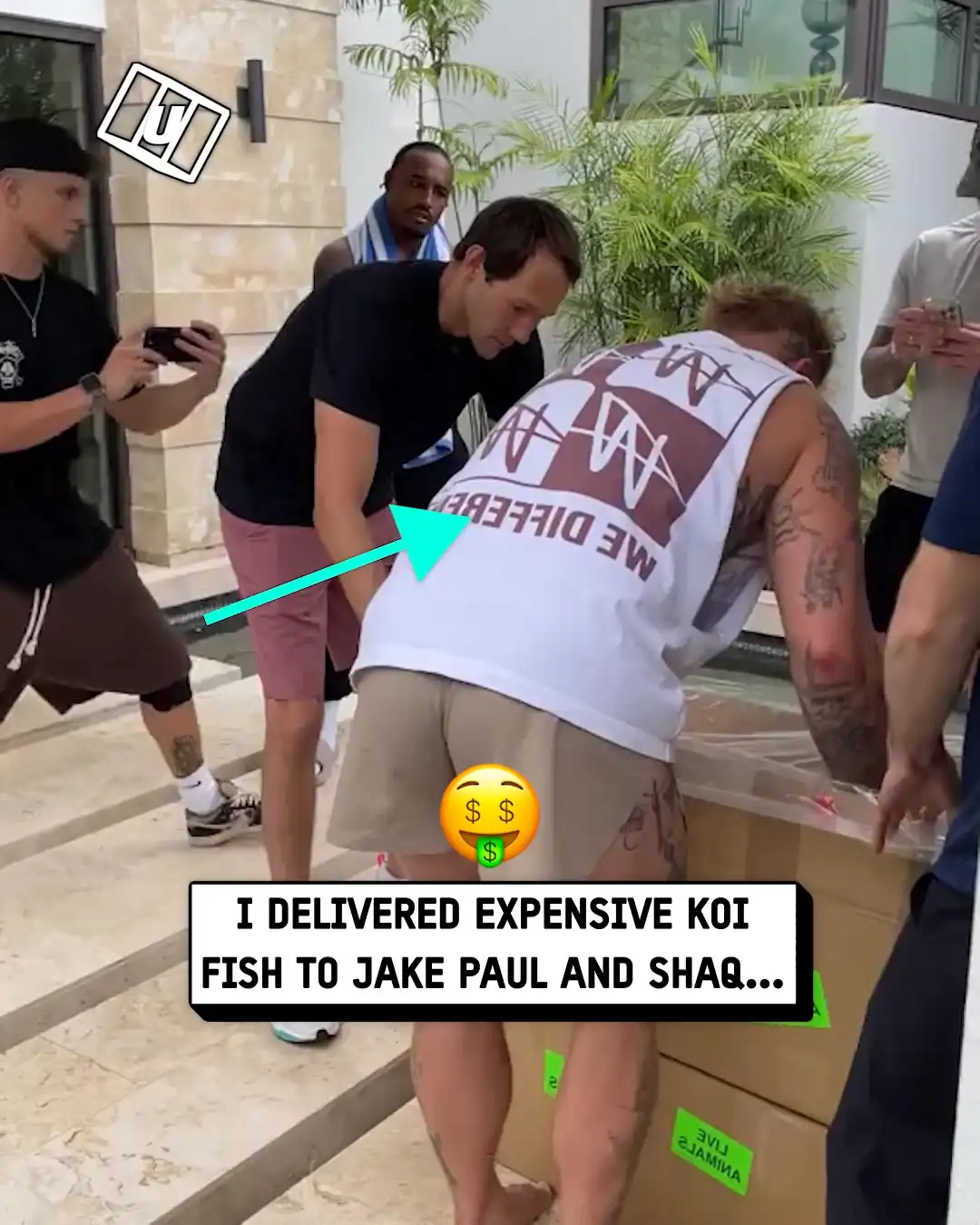 Delivering expensive koi fish to Jake Paul 😳💦