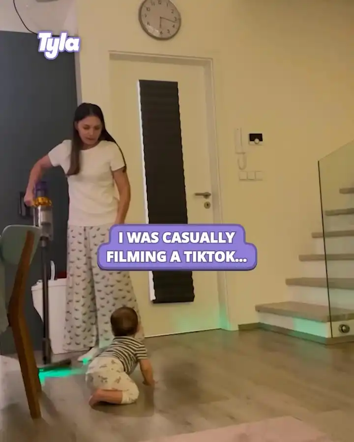 Baby's first squat too! 😲👏 #fblifestyle