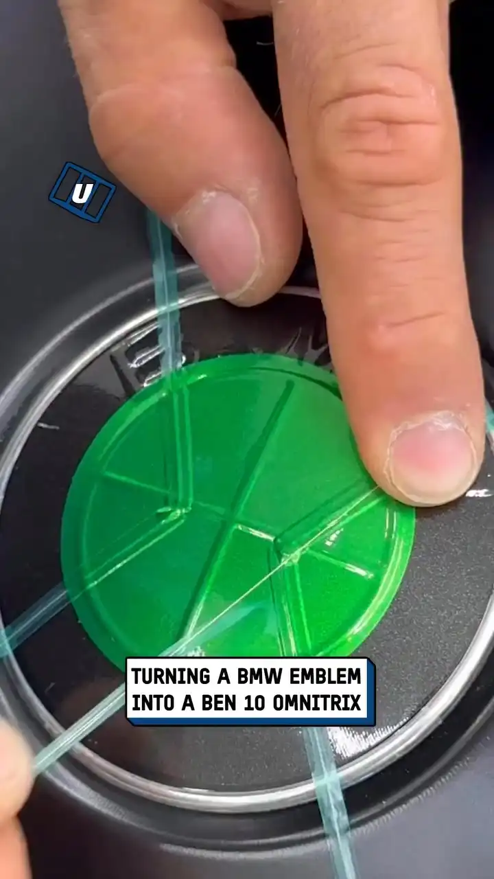 DIY BMW emblem customization 🚙🎨