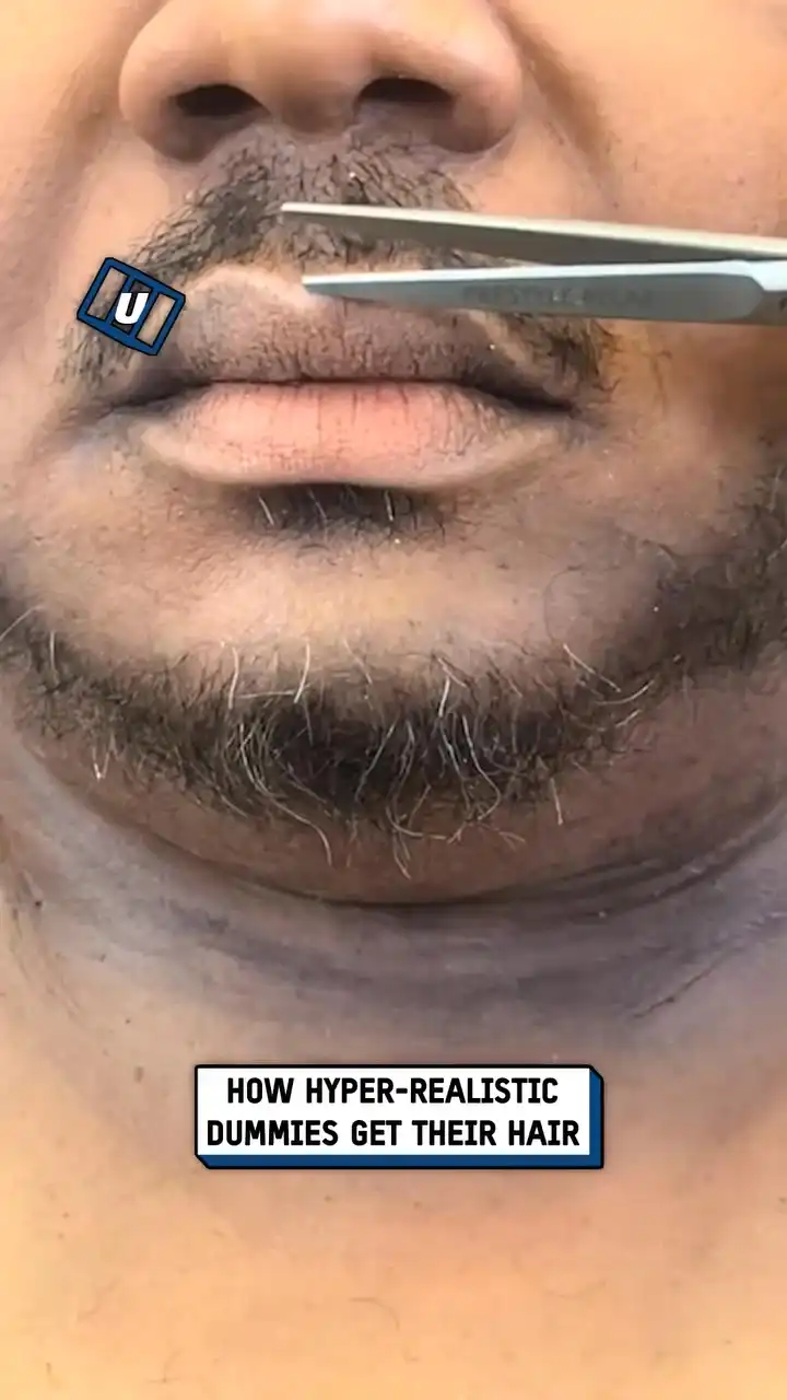 Adding hair to hyper realistic dummies 😱💇‍♂️