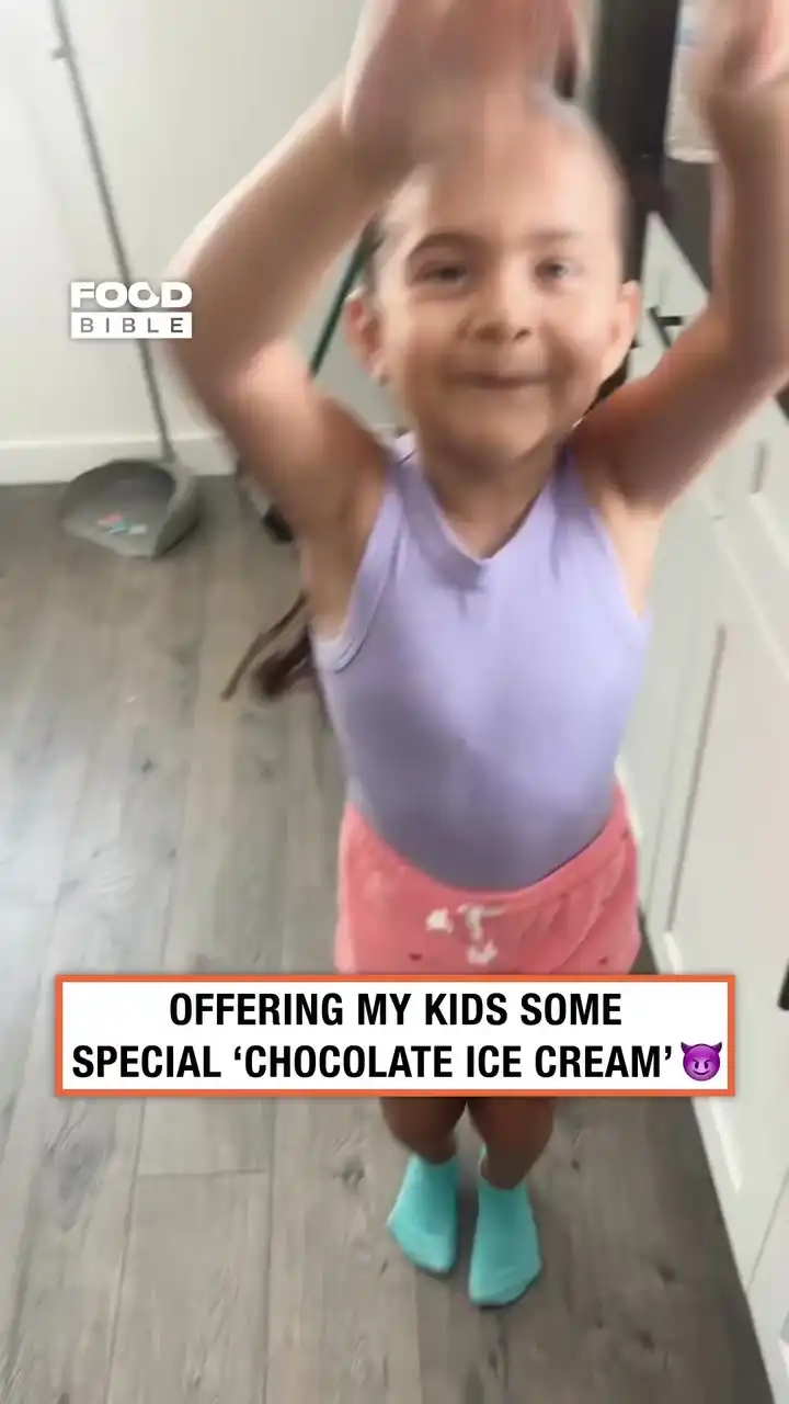 Pranking my kids with 'chocolate ice cream' 😈