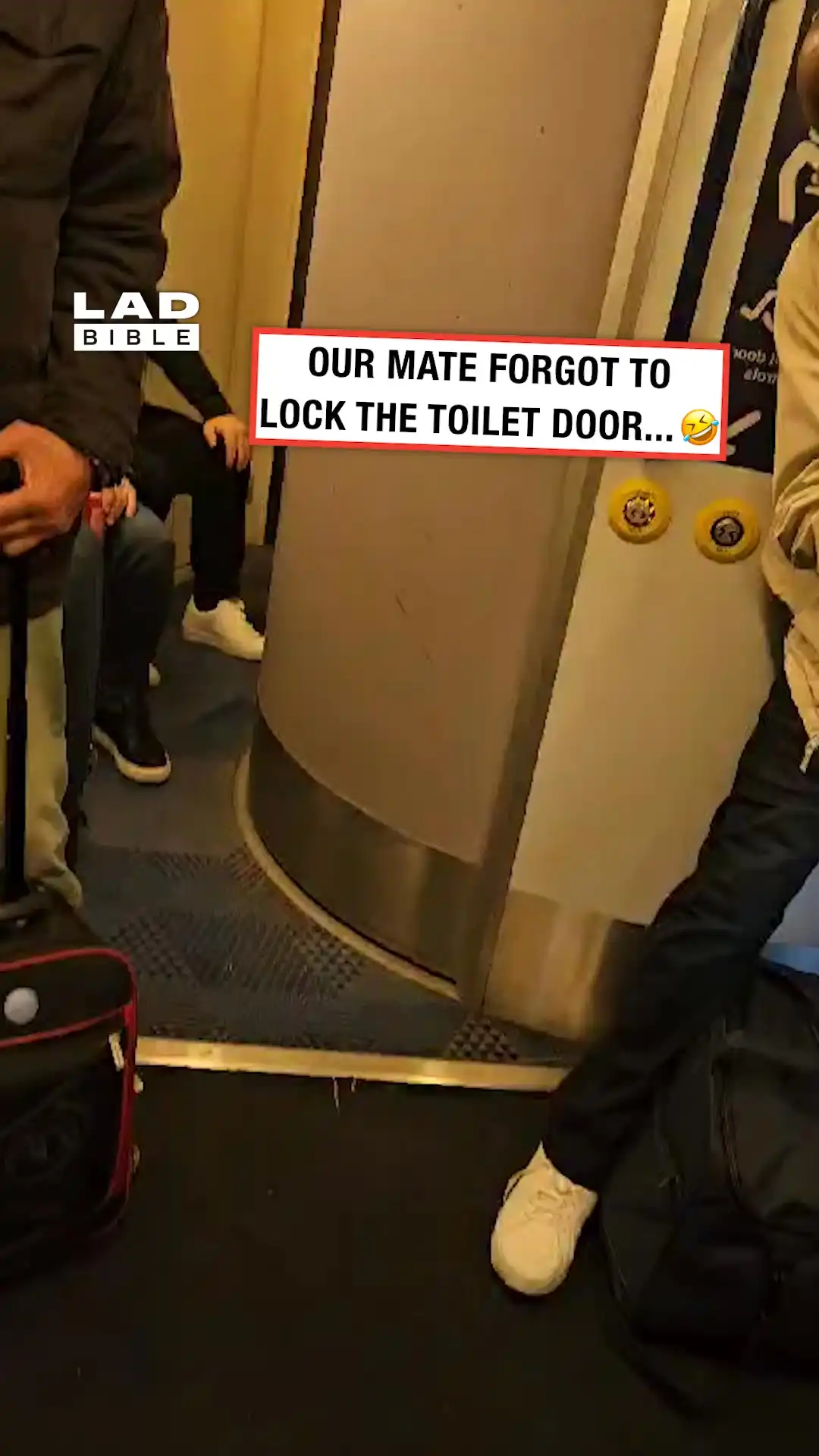 Train toilet openend whilst our friend was in there 😅😂