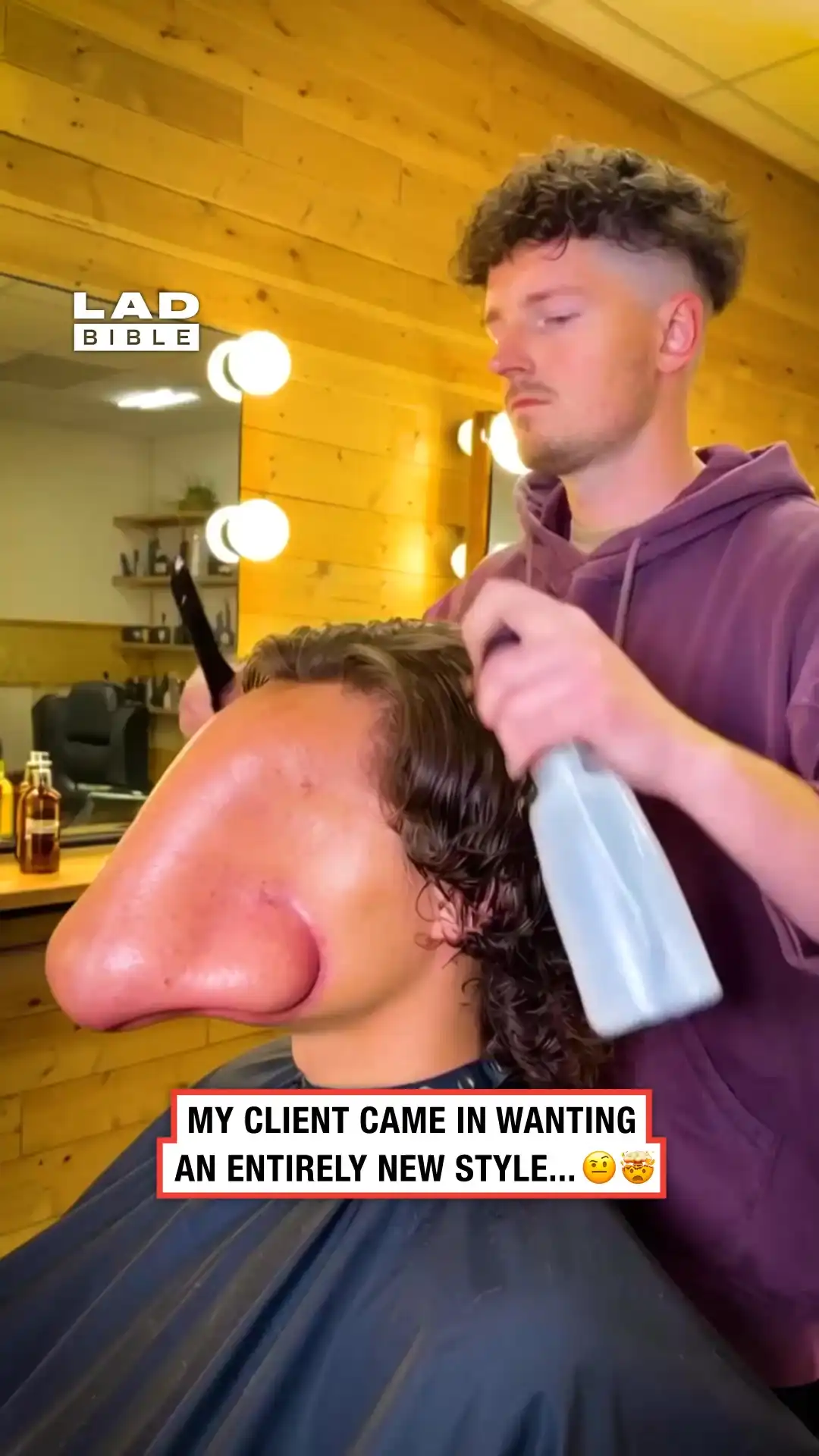 Client's dramatic haircut change 🤯