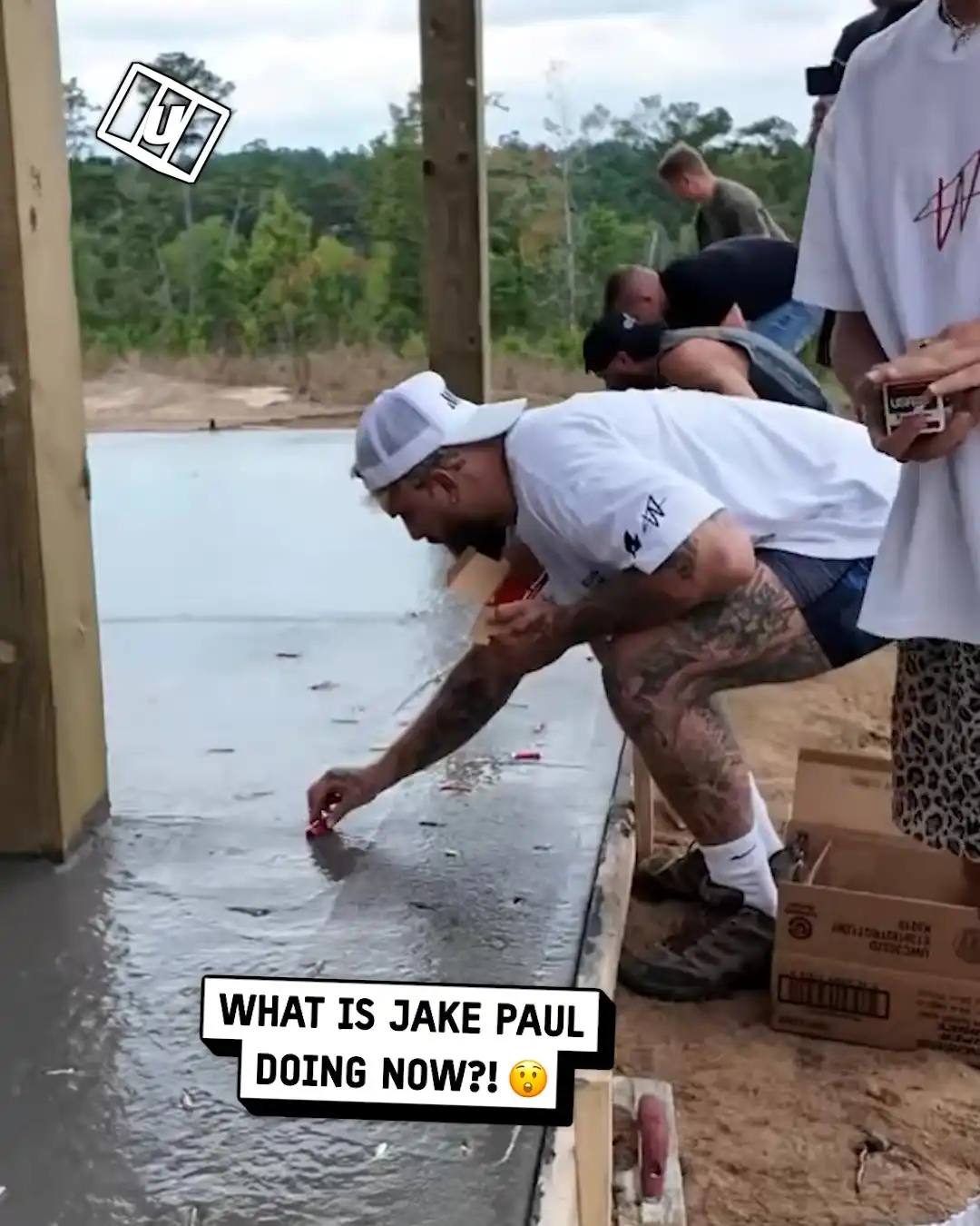 Jake Paul builds his new house with what?! 😳